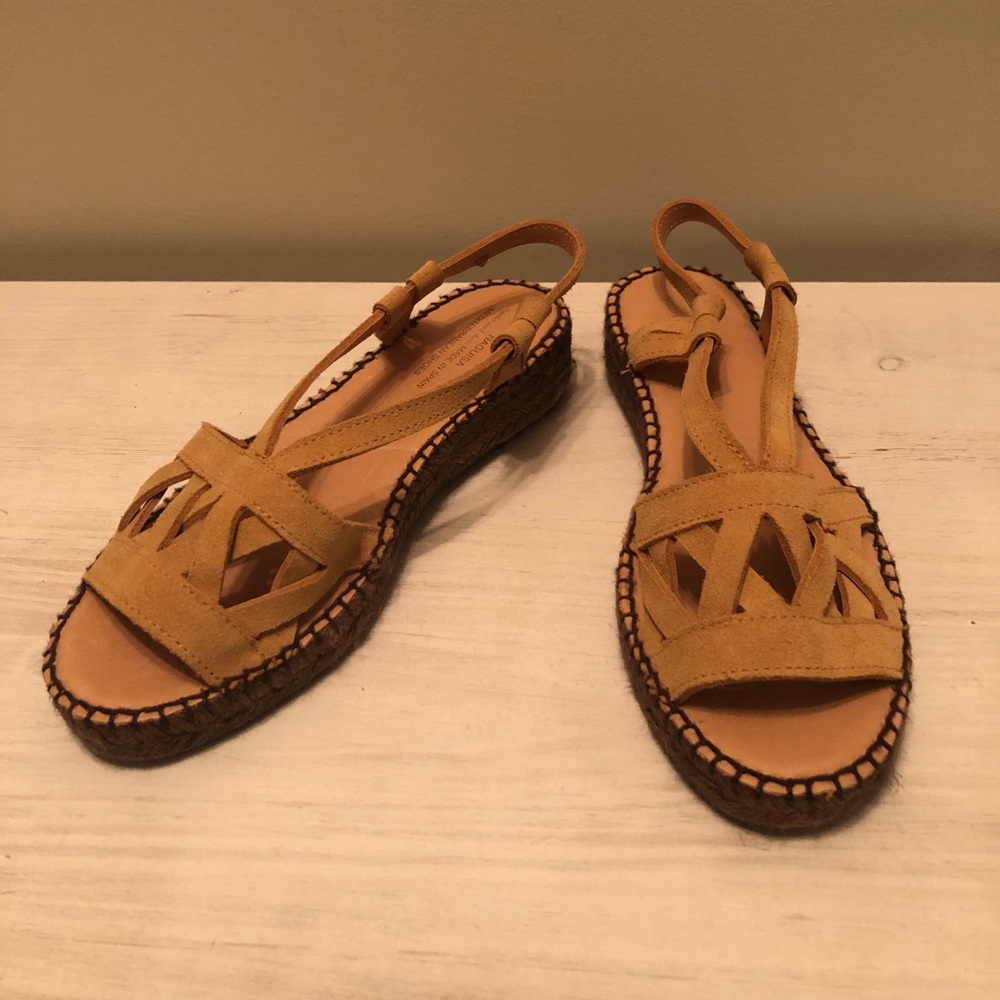 Anthropologie Naguisa NWOT Mustard Suede